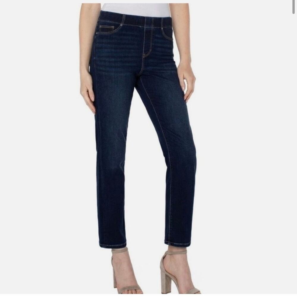 Liverpool Los Angeles Women's Slim Jeans Plus Size 14 EUC Dark Wash Denim